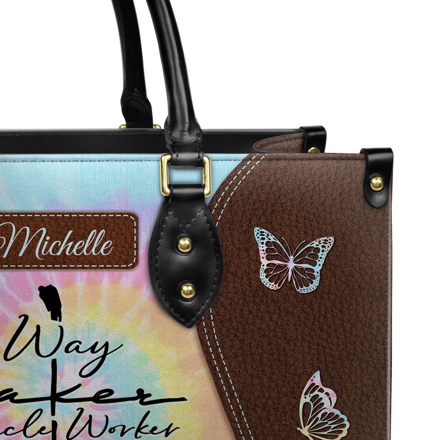 Way Maker Miracle Worker Butterfly Tie Dye DNRZ1601002A Leather