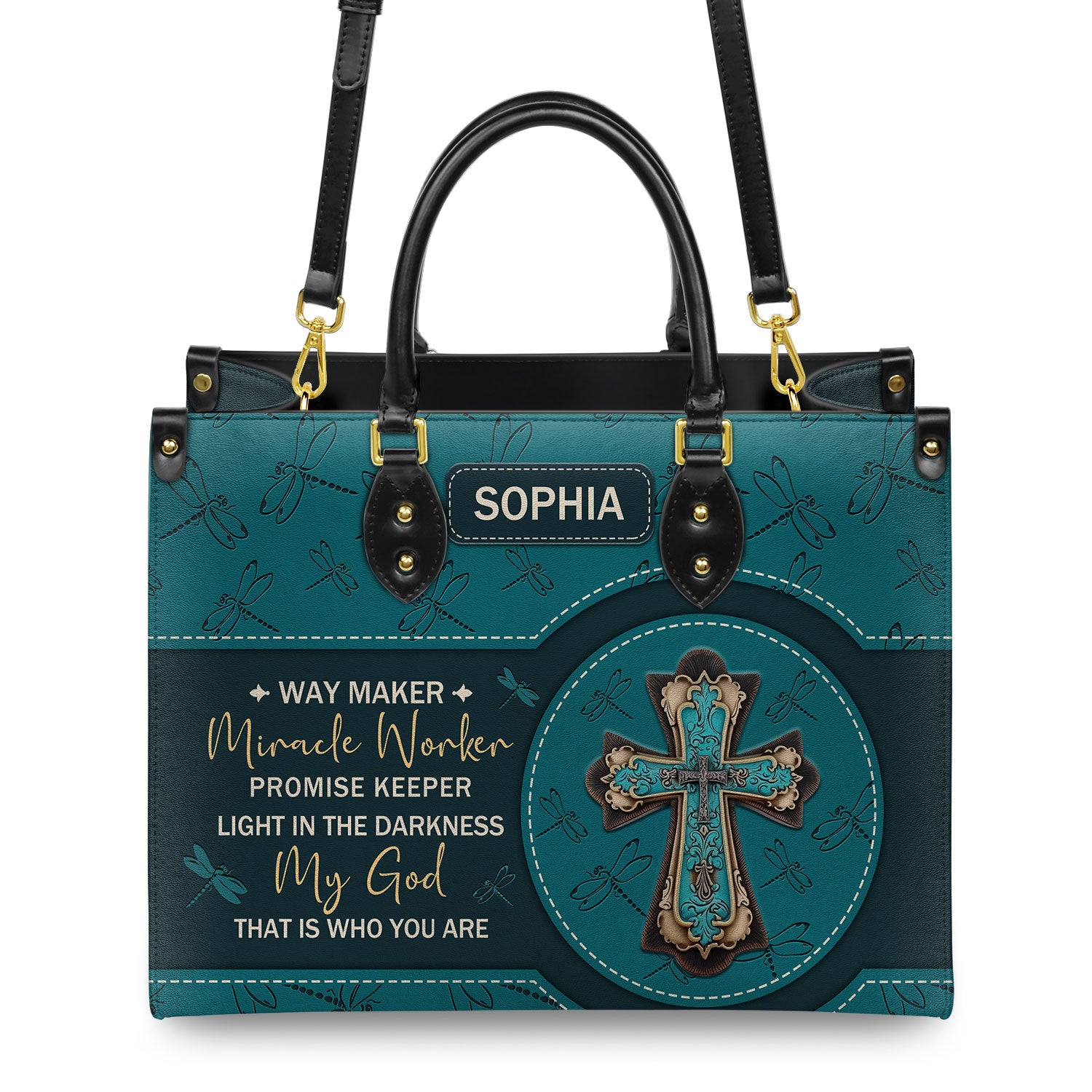 Jesuspirit | Way Maker And Miracle Worker | Personalized Large Leather