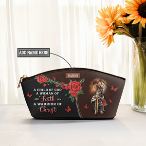 Faith Warrior Butterfly Rose NNRZ04021690NI Eclipse Makeup Bag