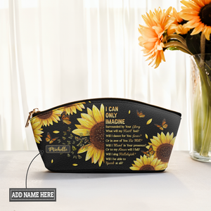 I Can Only Imagine Sunflower Butterfly TTRZ04023137JD Eclipse Makeup Bag