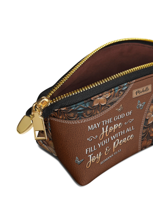 Faith Butterfly Leather Carving NNRZ04024549EX Eclipse Makeup Bag