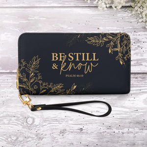 Faith Elegant Flower NNRZ02070171KO Zip Around Leather Wallet