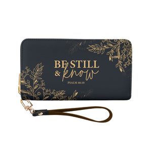 Faith Elegant Flower NNRZ02070171KO Zip Around Leather Wallet