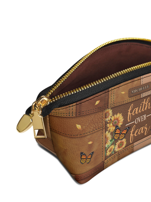 Faith Over Fear Butterfly Sunflower TTRZ04024256VJ Eclipse Makeup Bag