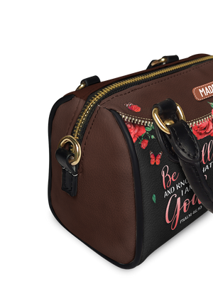 Faith Warrior Butterfly Rose Custom Quote TTRZ04129565YP Mini Satchel