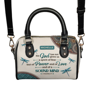 For God Has Not Given Us A Spirit Of Fear 2 Timothy 1 7 Dragonfly Mandala NNRZ29076894XF Mini Satchel