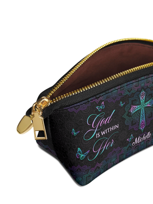 God Is Within Her She Will Not Fall Psalm 46 5 Mandala Style TTRZ04024346MM Eclipse Makeup Bag