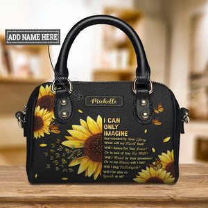 I Can Only Imagine Sunflower Butterfly HARZ29073012WR Mini Satchel