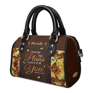 I Know The Plans I Have For You Jeremiah 29 11 Sunflower Butterfly NNRZ29072269LF Mini Satchel