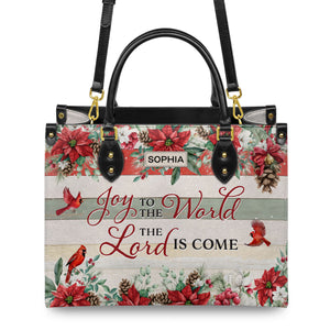 Joy To The World The Lord Is Come HHRZ31074360HT Leather Bag