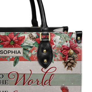 Joy To The World The Lord Is Come HHRZ31074360HT Leather Bag