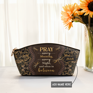 Pray Every Morning Dragonfly TTRZ04021369EY Eclipse Makeup Bag