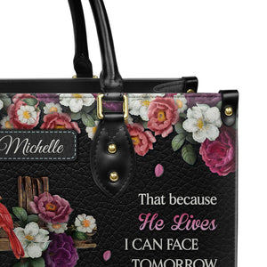 I Still Believe In Amazing Grace Flower Cardinal DNRZ1701002A Leather Bag