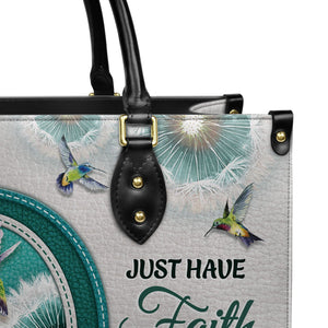 Just Have Faith Dandelion Hummingbird NNRZ1301003A Leather Bag