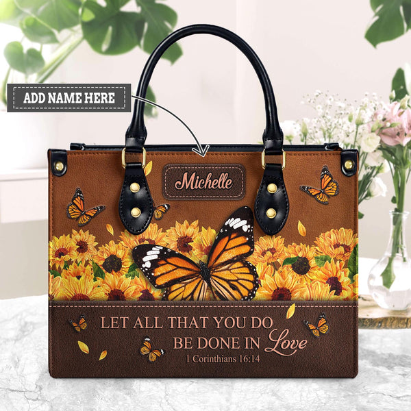 Let All That You Do Be Done In Love Corinthians 16 14 Butterfly Sunf  HolisticBags