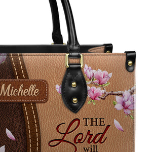 The Lord Will Fight For You Exodus 14 14 Cardinal NNRZ0102003A Leather Bag