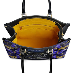 Those Who Walk With God Always Reach Their Destination Butterfly DNRZ0302002A Leather Bag