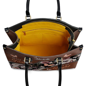 Walk By Faith Not By Sight 2 Corinthians 5 7 Butterfly Flower NNRZ1701001A Leather Bag