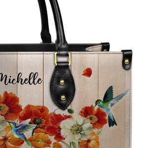 Way Maker Miracle Worker Hummingbird Flower DNRZ2302001A Leather Bag