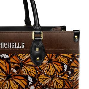 You Are Loved John 3 16 Butterfly Pattern DNRZ3101003A Leather Bag