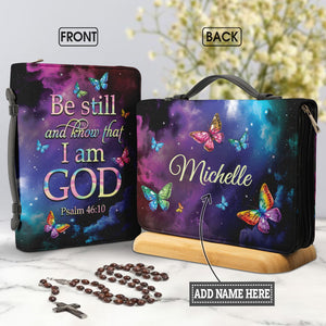 Be Still And Know That I Am God Psalm 46 10 Colorful Butterfly HHRZ29094761XS Bible Cover