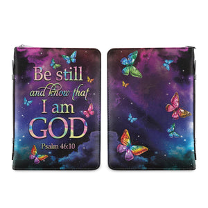 Be Still And Know That I Am God Psalm 46 10 Colorful Butterfly HHRZ29094761XS Bible Cover